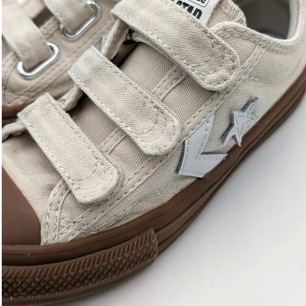 Converse Star Player 76 Gum Rubber Easy-On Sneaker Kids' Light Dune Sz US13 EU31